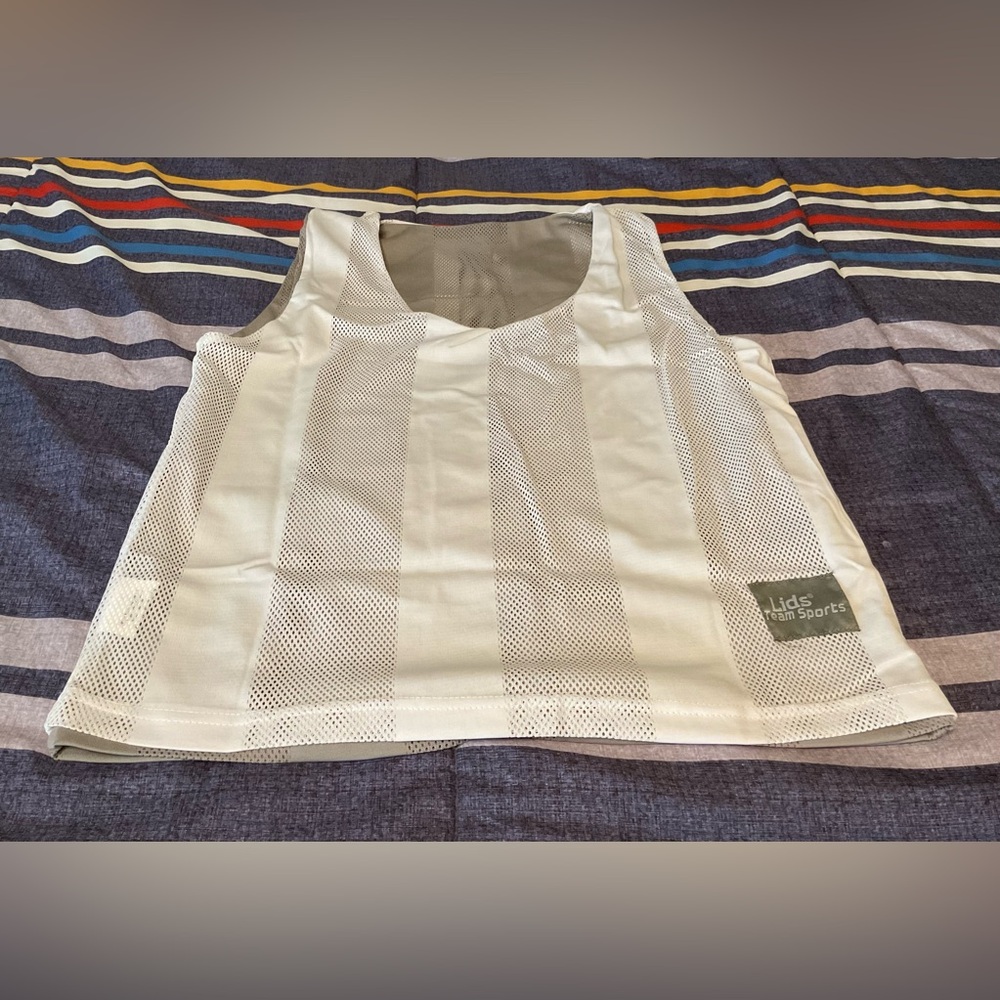Lids White Mesh Reversible Team Sports Jersey NEW